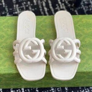 Gucci Women Sandals Slides Rubber .size9